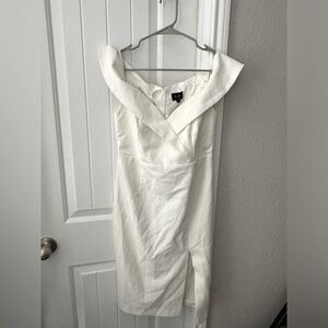 White off the shoulder dress